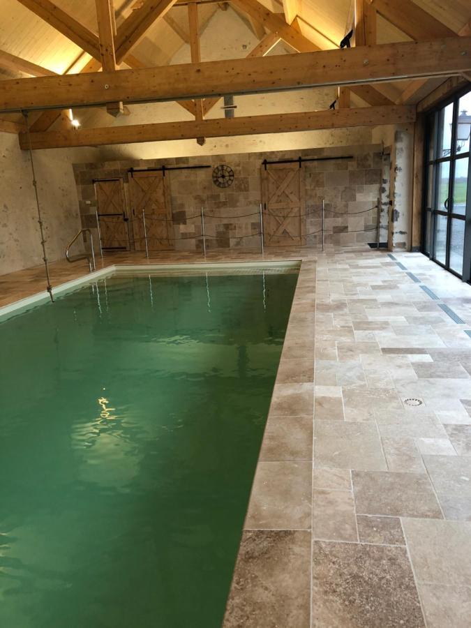 Villa MAISON DE VACANCES AVEC PISCINE INTERIEURE - Le Grand Champagne à Saint-Victeur Extérieur photo